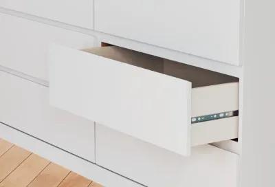 Onita - White - Six Drawer Dresser