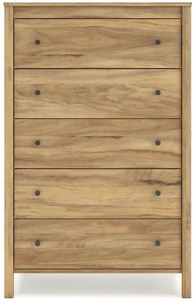 Bermacy - Light Brown - Five Drawer Chest