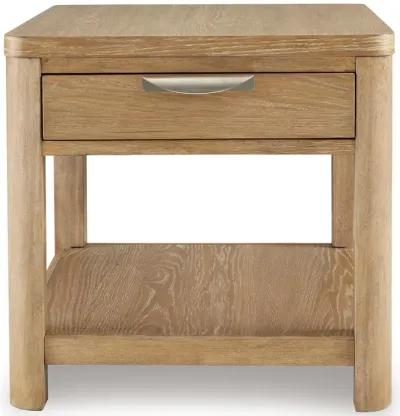 Rencott - Light Brown - Rectangular End Table