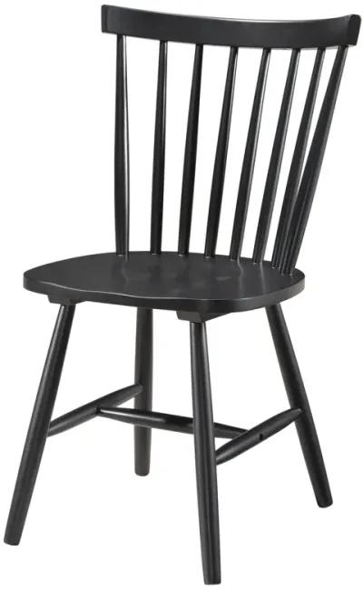 Hollyoak - Windsor Wood Dining Side Chair (Set of 2) - Black