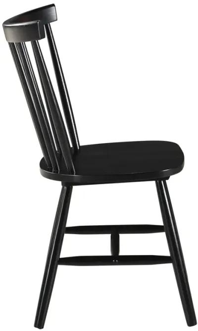 Hollyoak - Windsor Wood Dining Side Chair (Set of 2) - Black