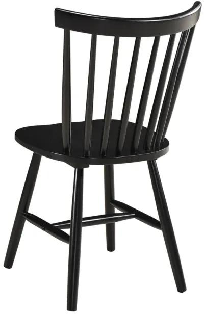 Hollyoak - Windsor Wood Dining Side Chair (Set of 2) - Black