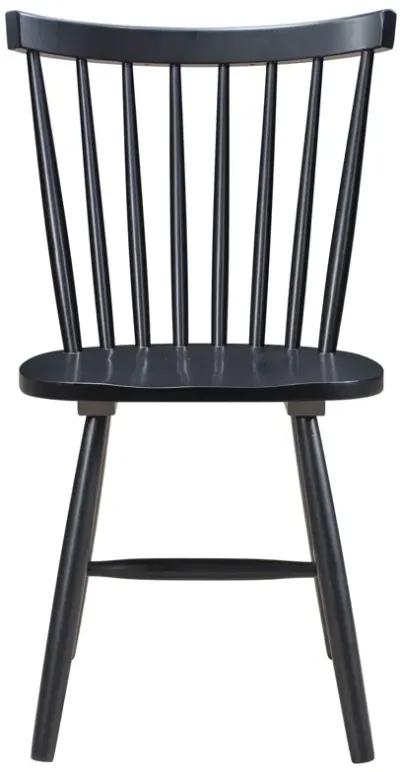 Hollyoak - Windsor Wood Dining Side Chair (Set of 2) - Black