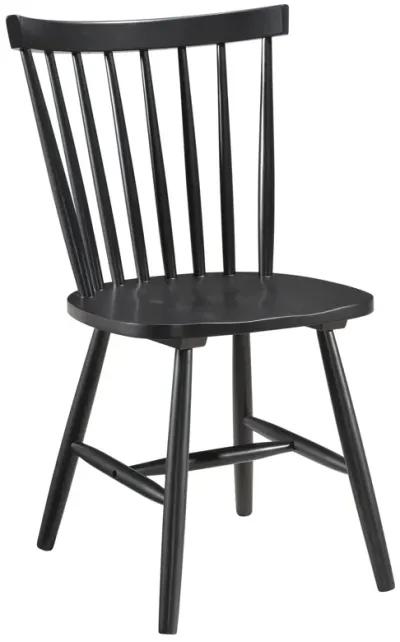 Hollyoak - Windsor Wood Dining Side Chair (Set of 2) - Black