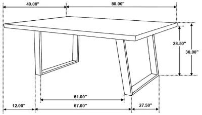 Misty - Rectangular Dining Set