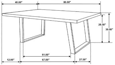 Misty - Rectangular Dining Set