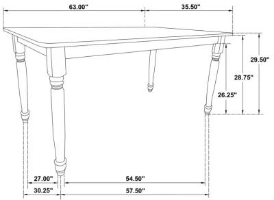 Hollyoak - Rectangular Dining Set