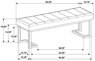 Mesa - Upholstered Entryway Accent Bench