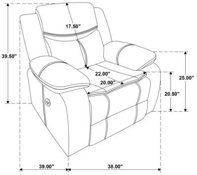 Sycamore - Upholstered Power Recliner Chair