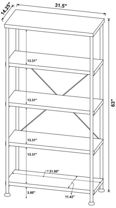 Analiese - 4-shelf Bookcase