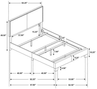 Boyd - Upholstered Bed with Nailhead Trim