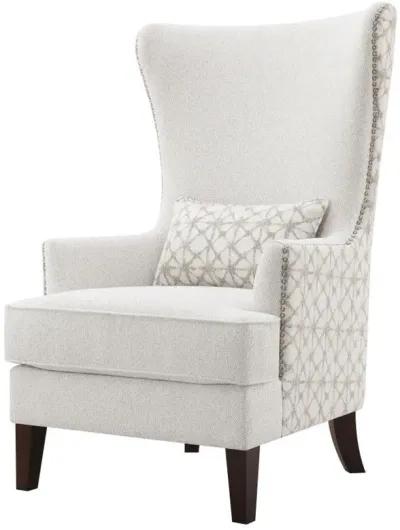 Pippin - Upholstered Wingback Accent Chair - Latte