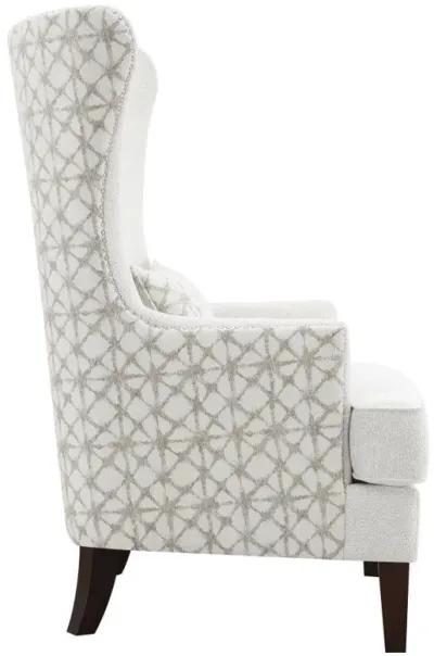 Pippin - Upholstered Wingback Accent Chair - Latte