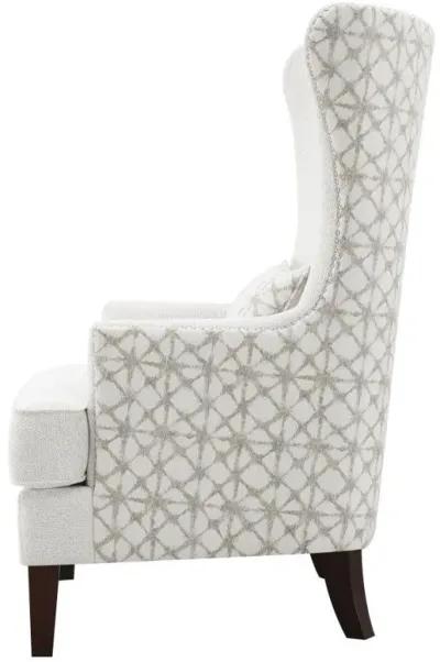 Pippin - Upholstered Wingback Accent Chair - Latte