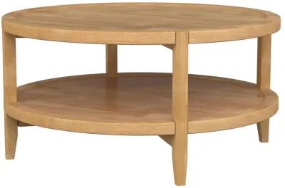 Camillo - Round Solid Wood Coffee Table - Maple