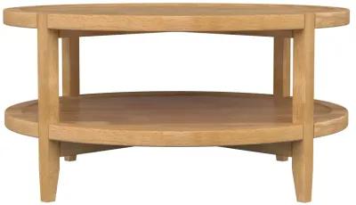 Camillo - Round Solid Wood Coffee Table - Maple