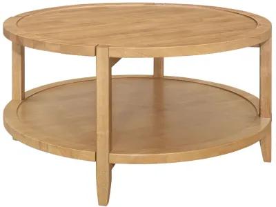 Camillo - Round Solid Wood Coffee Table - Maple