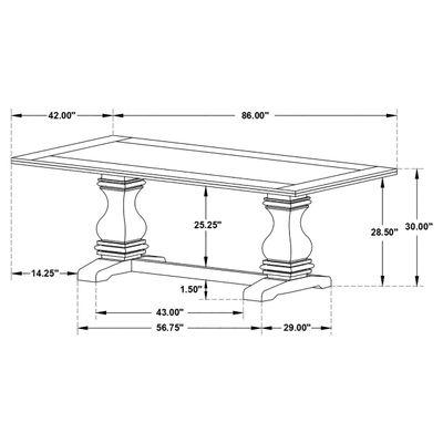 Parkins - 5 Piece Traditional Dining Set