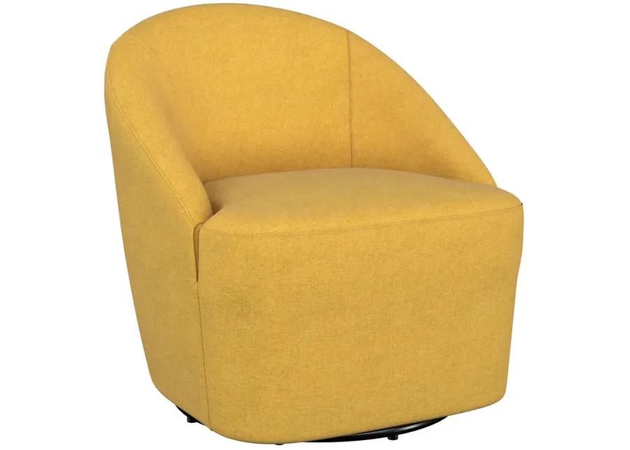 Leon - Upholstered Accent Swivel Barrel Chair