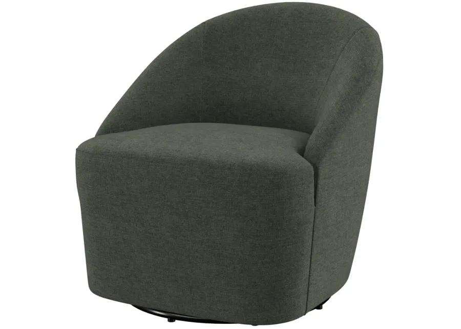 Leon - Upholstered Accent Swivel Barrel Chair