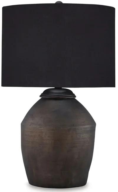 Naareman - Metallic Black - Terracotta Table Lamp