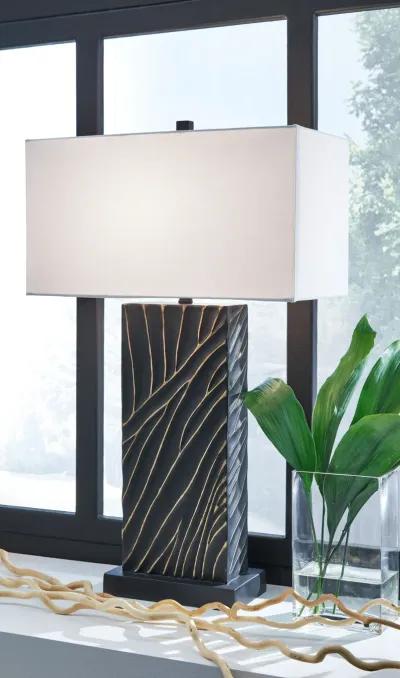 Bartlen - Black / Gold Finish - Poly Table Lamp