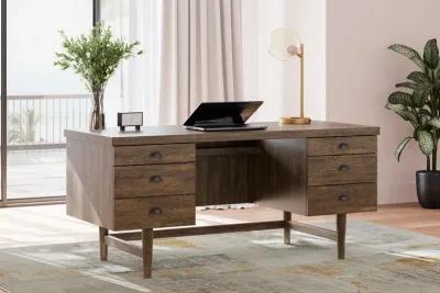 Austanny - Warm Brown - Home Office Desk