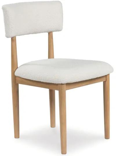 Sawdyn - White / Light Brown - Dining Upholstered Side Chair (Set of 2)