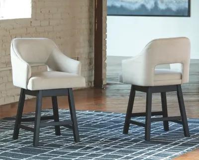 Tallenger - Upholstered Swivel Barstool (Set of 2)