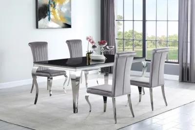 Carone - Rectangular Glass Top Dining Table