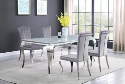 Carone - Rectangular Glass Top Dining Table