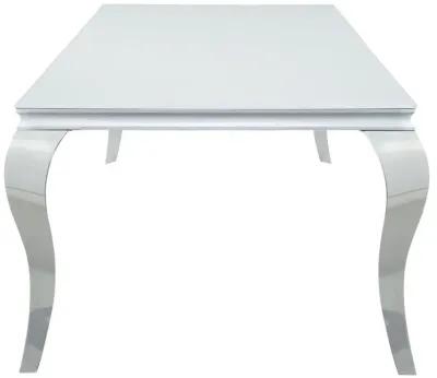 Carone - Rectangular Glass Top Dining Table