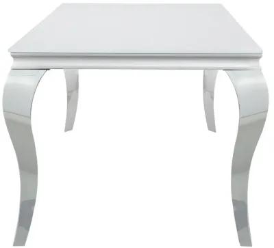 Carone - Rectangular Glass Top Dining Table