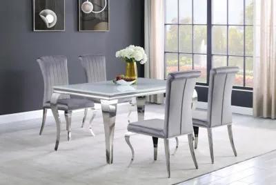 Carone - Rectangular Glass Top Dining Table