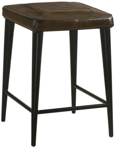 Alvaro - Leather Upholstered Backless Bar Stool (Set of 2)