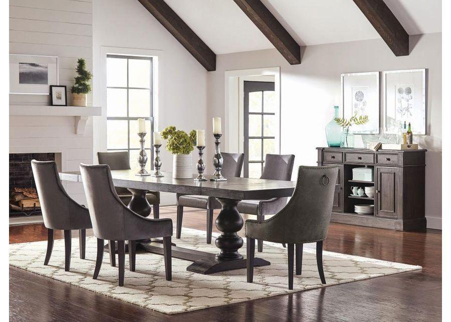 Phelps - Rectangular Trestle Dining Set