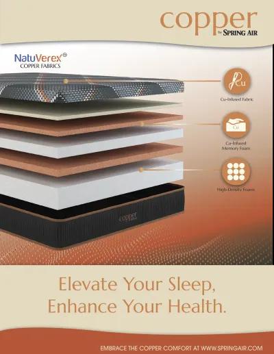 Safford Memory Foam Medium Mattress - Copper