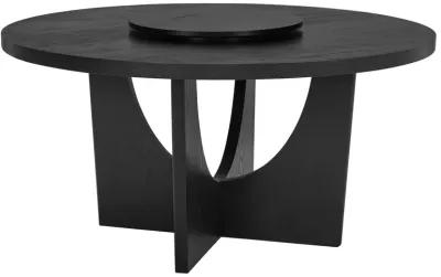 Rupert - Round Table With Lazy Susan - Charcoal