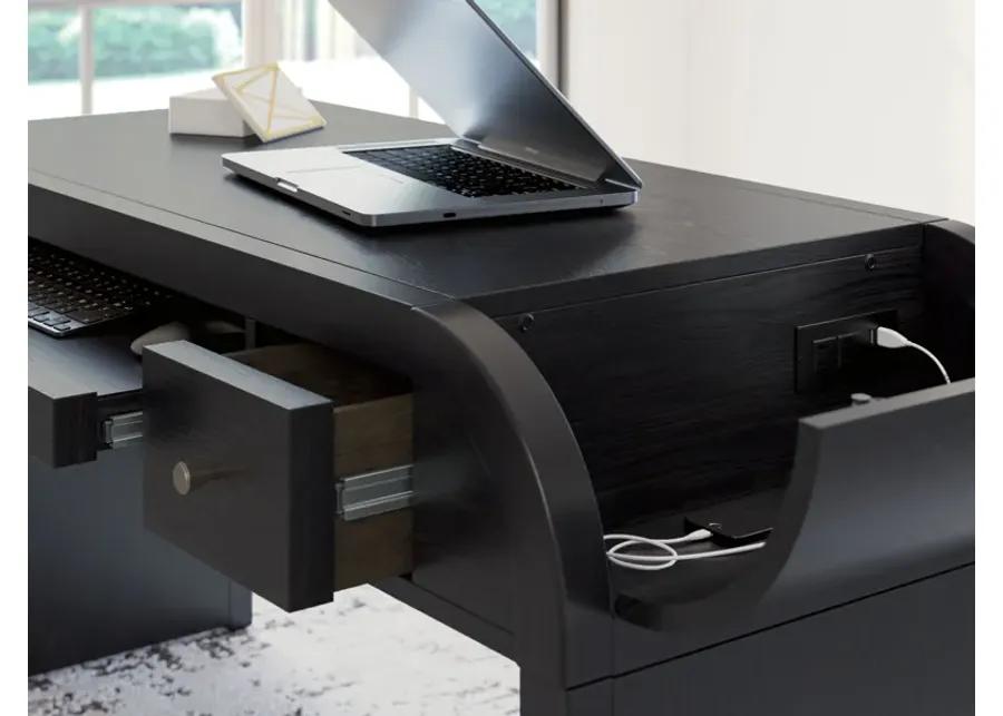 Rowanbeck - Black - Home Office Desk