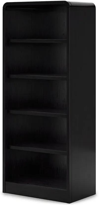 Rowanbeck - Black - 3 Pc. - Home Office Desk, Chair, Bookcase