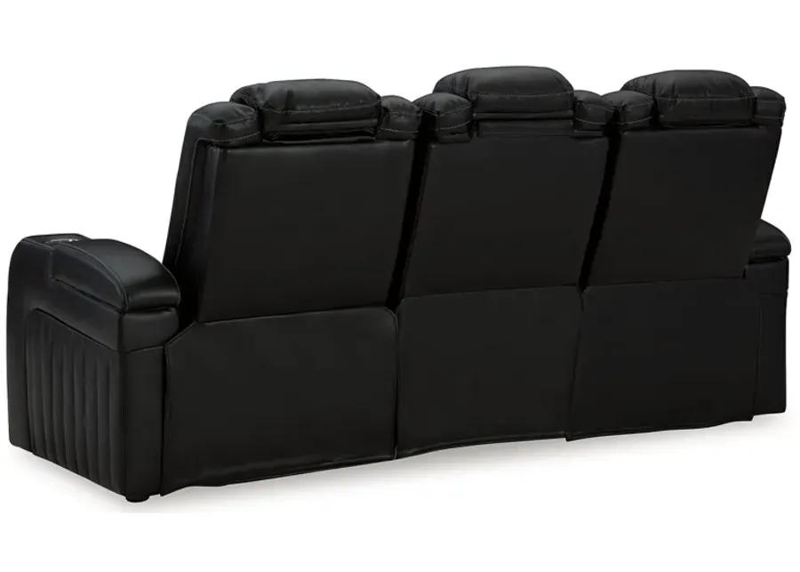 Caveman Den - Midnight - Power Reclining Sofa With Adj Headrest