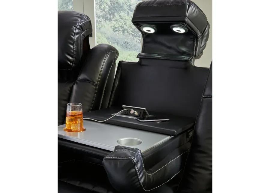 Caveman Den - Midnight - Power Reclining Sofa With Adj Headrest