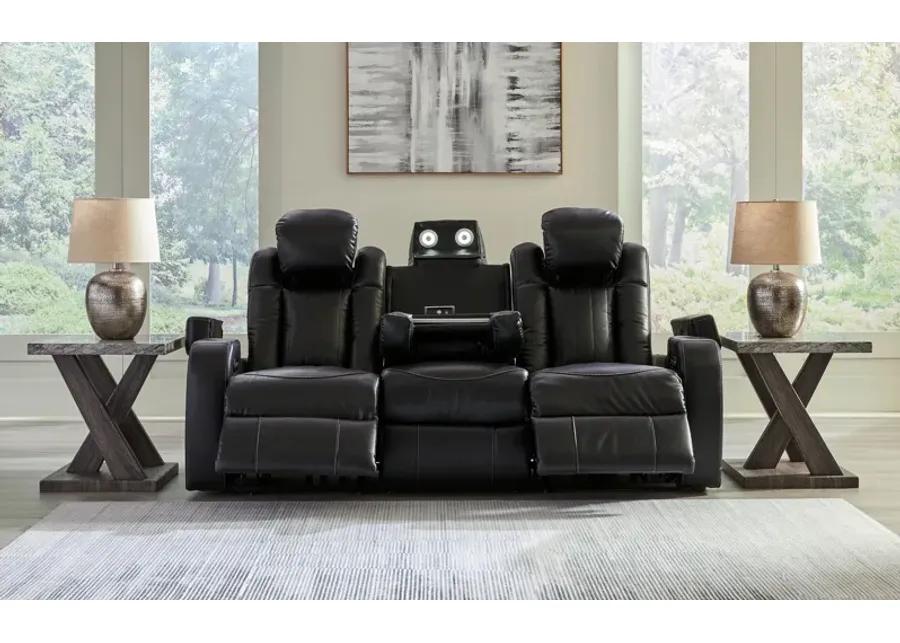 Caveman Den - Midnight - Power Reclining Sofa With Adj Headrest