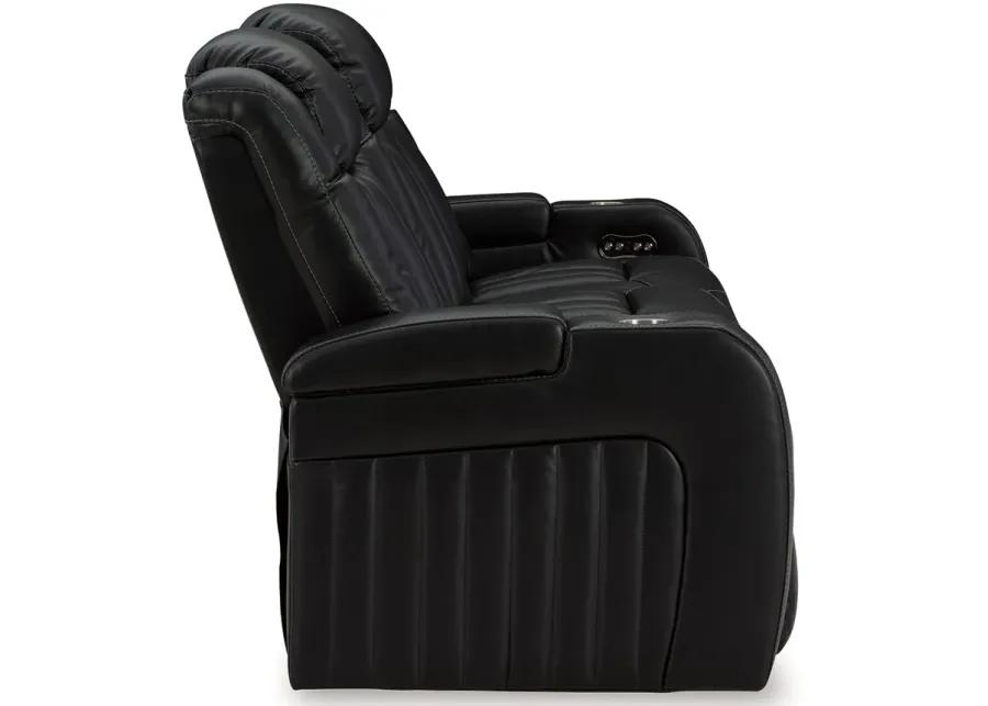 Caveman Den - Midnight - Power Reclining Sofa With Adj Headrest