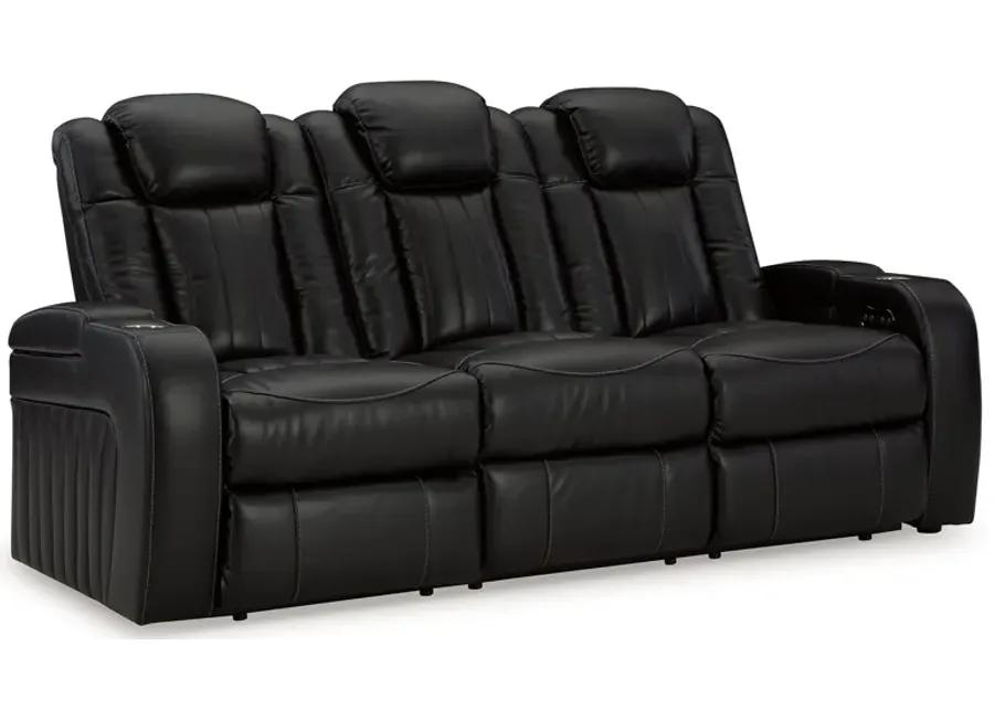 Caveman Den - Midnight - Power Reclining Sofa With Adj Headrest