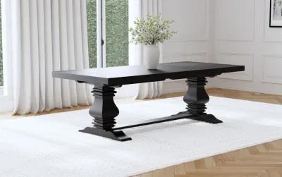 Florence - Extension Dining Table - Distressed Black