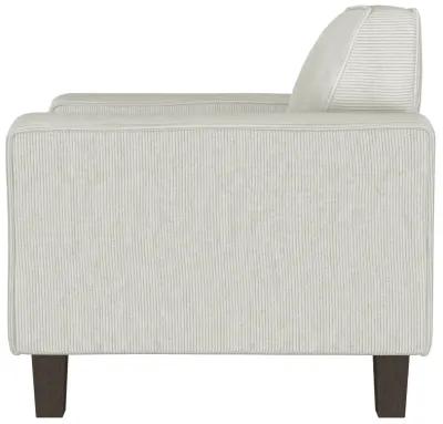 Deerhurst - Upholstered Track Arm Tufted Accent Chair - Greige