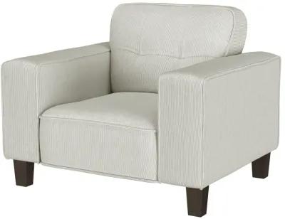 Deerhurst - Upholstered Track Arm Tufted Accent Chair - Greige