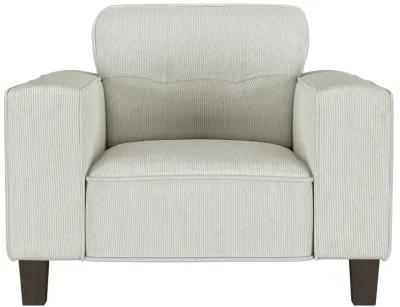 Deerhurst - Upholstered Track Arm Tufted Accent Chair - Greige