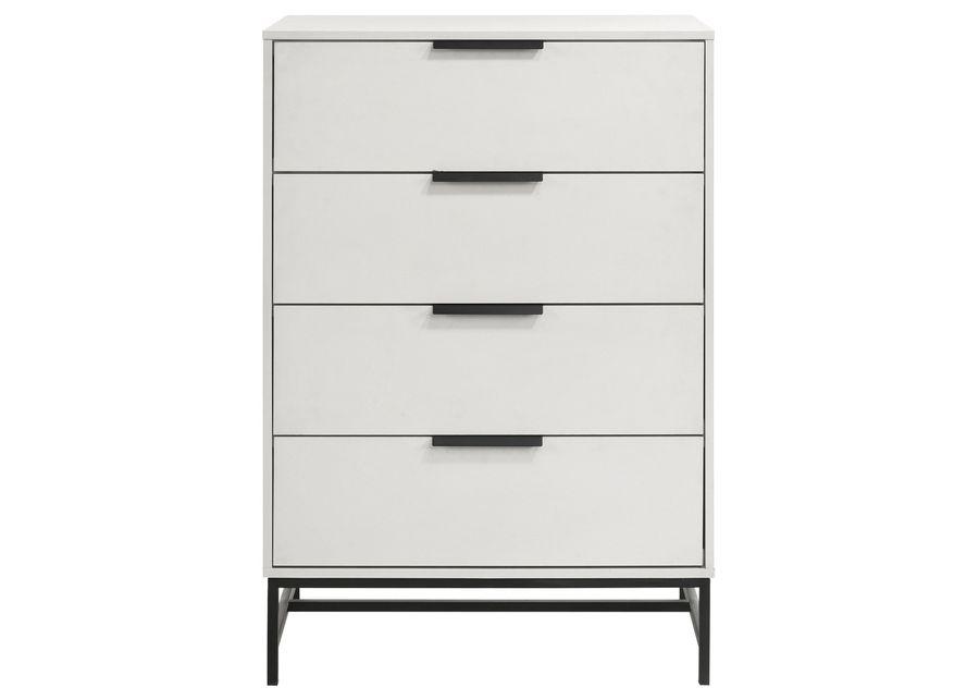 Sonora - 4-Drawer Bedroom Chest - White